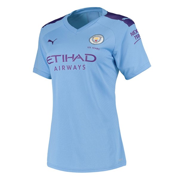 Camiseta Manchester City Primera equipación Mujer 2019-2020 Azul